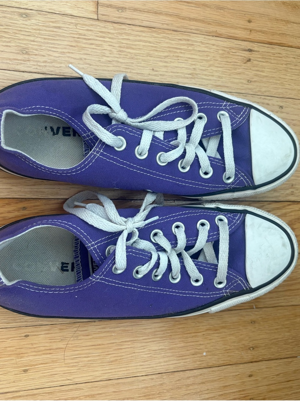 Converse Purple Low Top Canvas Sneakers